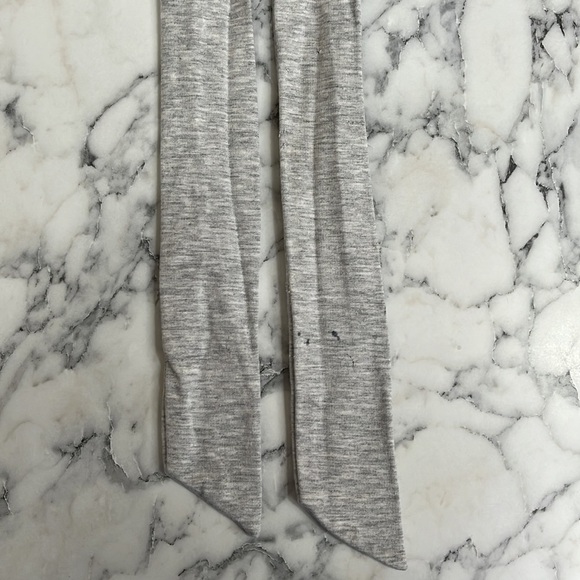 Express Gray Cozy Stretch Jersey Knit Belted Puff Sleeve Lounge Jumpsuit XL - Picture 13 of 14